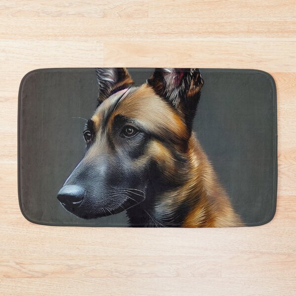 Item preview, Belgian Malinois Shepherd Dog Portrait Wall Art Printable Poster Canvas Print Classic Decor Watercolour Acrylic Painting  designed and sold by William A. McCarthy.