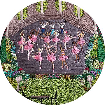 Artwork thumbnail, Ballerinas in the Italian Garden by SewingSongbird
