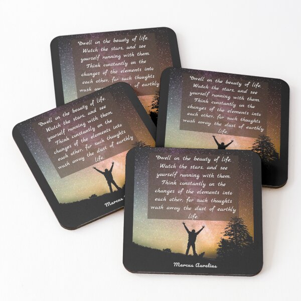 Item preview, Marcus Aurelius  quote: Dwell on the beauty of life.  designed and sold by artbleed.