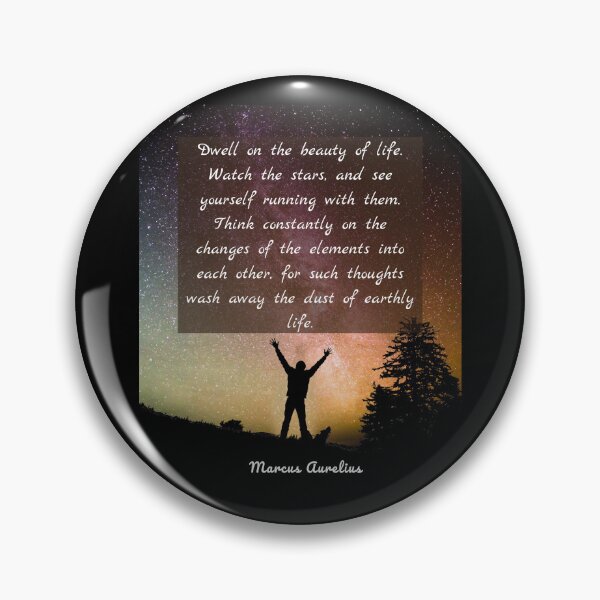 Item preview, Marcus Aurelius  quote: Dwell on the beauty of life.  designed and sold by artbleed.