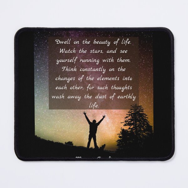 Item preview, Marcus Aurelius quote: Dwell on the beauty of life. designed and sold by artbleed.