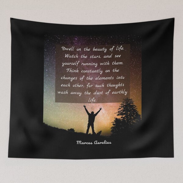Item preview, Marcus Aurelius  quote: Dwell on the beauty of life.  designed and sold by artbleed.