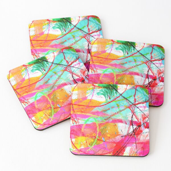 Item preview, Bright multicolored abstract expressionism artwork  designed and sold by Grey Robinson.