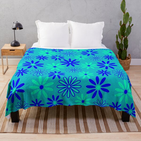 Item preview, Boho Blue Floral Seamless Surface Pattern designed and sold by PBJArt.