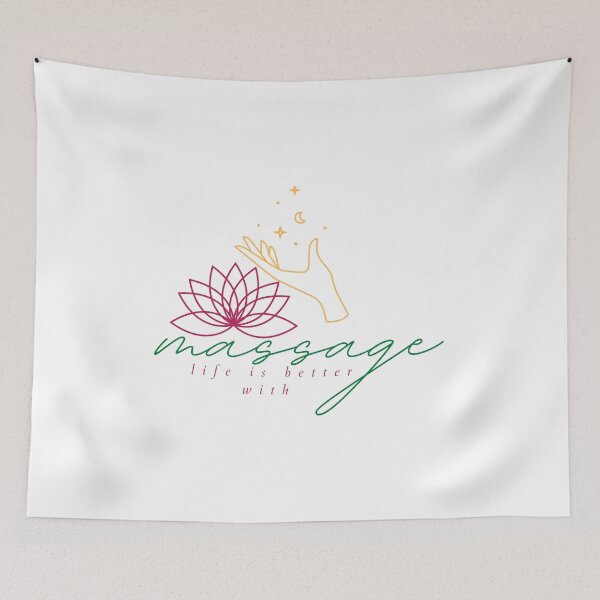 Item preview, life is better with massage  2 designed and sold by FLOWER--ART.