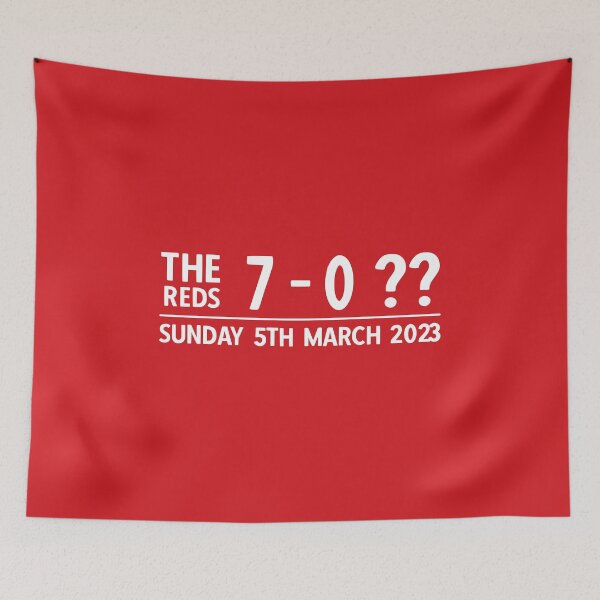 Item preview, The Reds Football Score 7-0 on Sunday 5th March 2023 designed and sold by YoungESC.