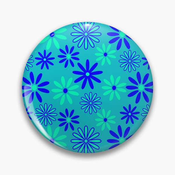 Item preview, Boho Blue Floral Seamless Surface Pattern designed and sold by PBJArt.