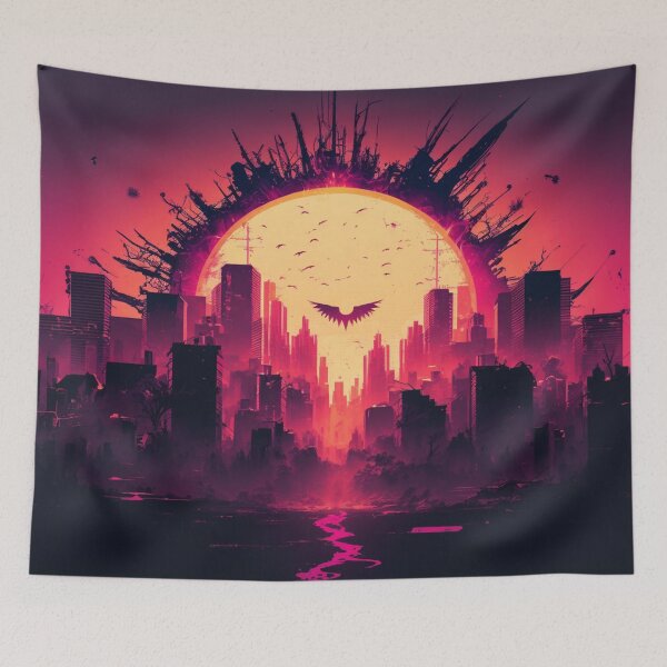 Item preview, Synthwave Retrowave Aesthetic City Art  designed and sold by Nightarcade.