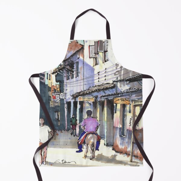 Item preview, Street Scene with Donkey designed and sold by Gregg Brown.