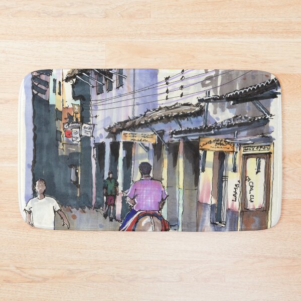 Item preview, Street Scene with Donkey designed and sold by Gregg Brown.