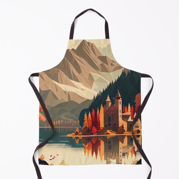 Item preview, Alpine Mountains in Autumn with a River and an Ancient Castle designed and sold by FireScreen.