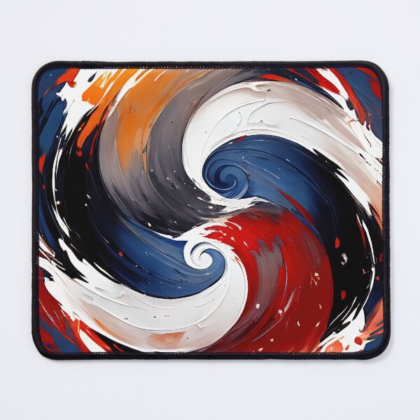 Item preview, Ying yang waves, abstract art designed and sold by ChaosEdits.