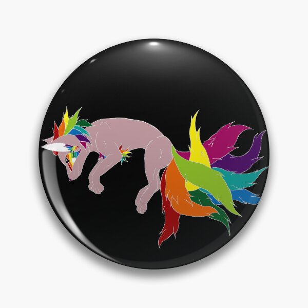 Item preview, Kitsune of the Rainbow designed and sold by RavenQuillArt.