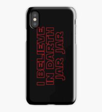 Darth Jar Jar (red, outline) iPhone Case