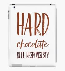 Hard Chocolate Bite Responsibly iPad Case/Skin