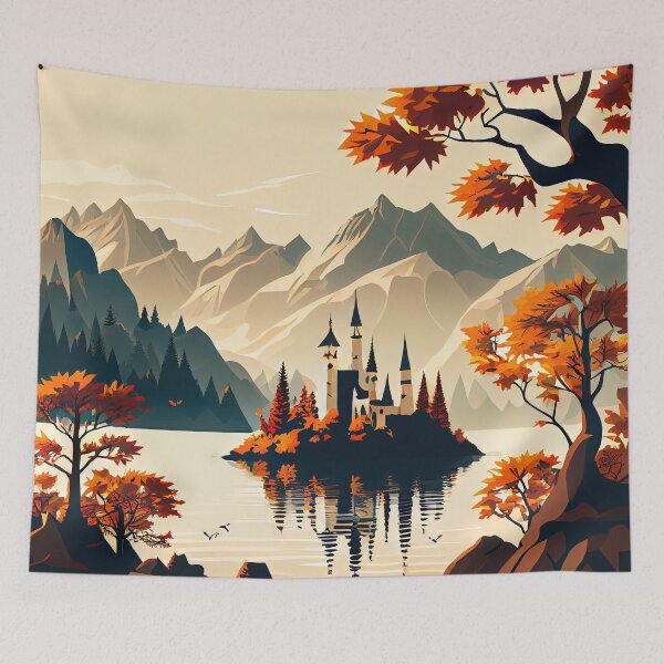 Item preview, Castle on the Alpine Lake designed and sold by FireScreen.