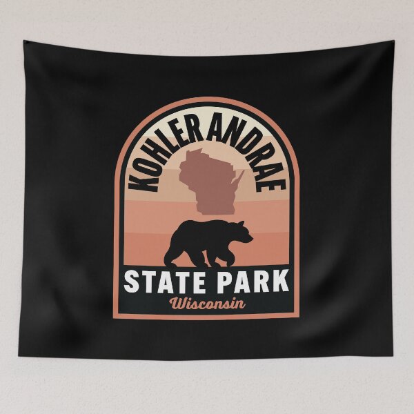 Item preview, Kohler Andrae State Park WI Bear designed and sold by HalpinDesign.