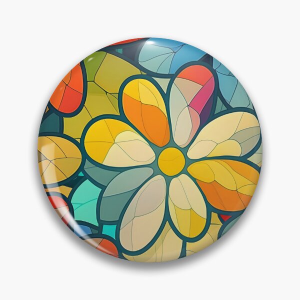Item preview, Abstract Multicolored Flowers designed and sold by azet-art.