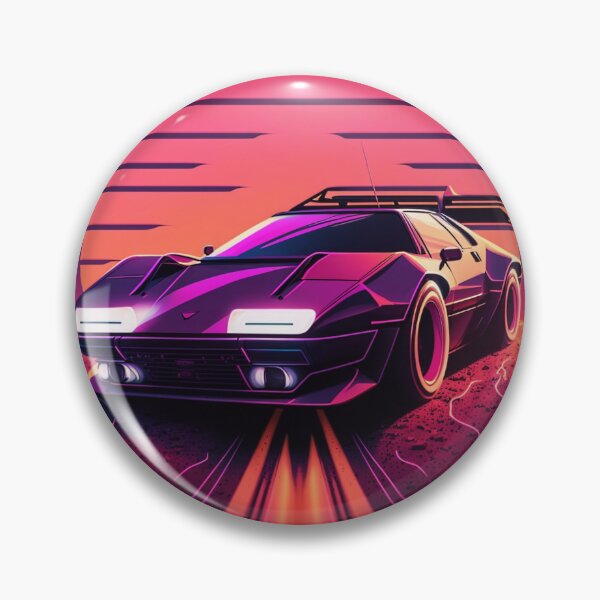 Item preview, 80s Synthwave Cool Car designed and sold by RESToRAPTOR.