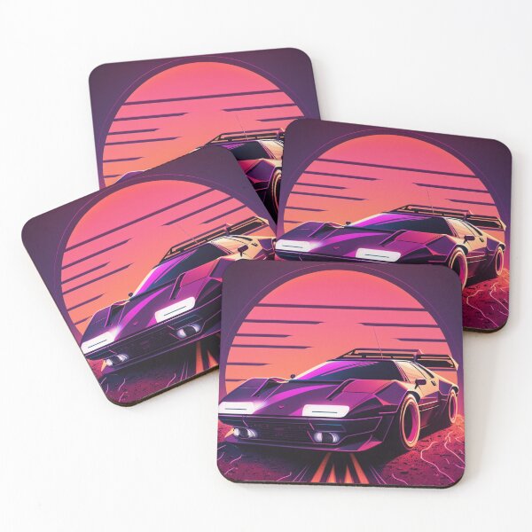 Item preview, 80s Synthwave Cool Car designed and sold by RESToRAPTOR.