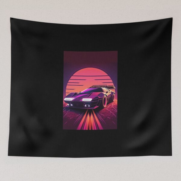Item preview, 80s Synthwave Cool Car designed and sold by RESToRAPTOR.