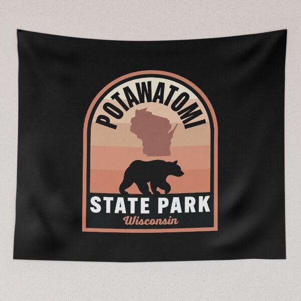 Item preview, Potawatomi State Park WI Bear designed and sold by HalpinDesign.