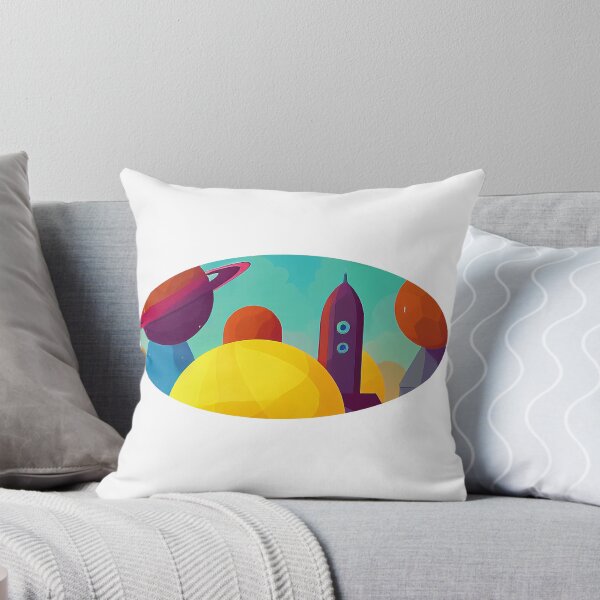 Item preview, Illustration and superposition of several planets, round format designed and sold by Flairh-Art.