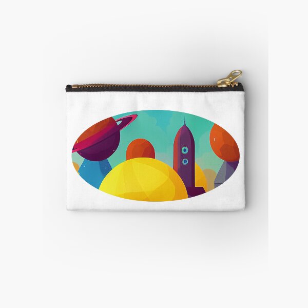 Item preview, Illustration and superposition of several planets, round format designed and sold by Flairh-Art.