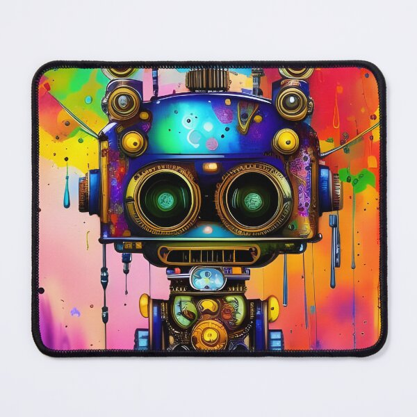 Item preview, Cute adorable colorful robot designed and sold by REALDesign-Shop.