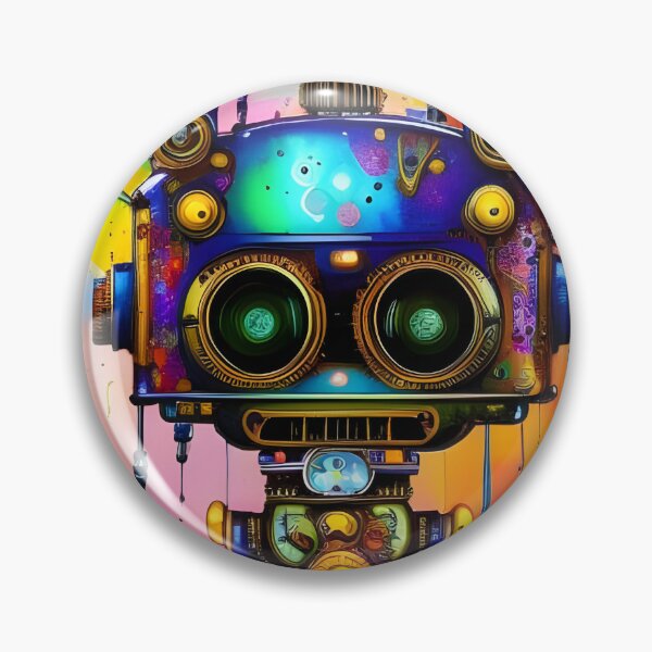 Item preview, Cute adorable colorful robot designed and sold by REALDesign-Shop.