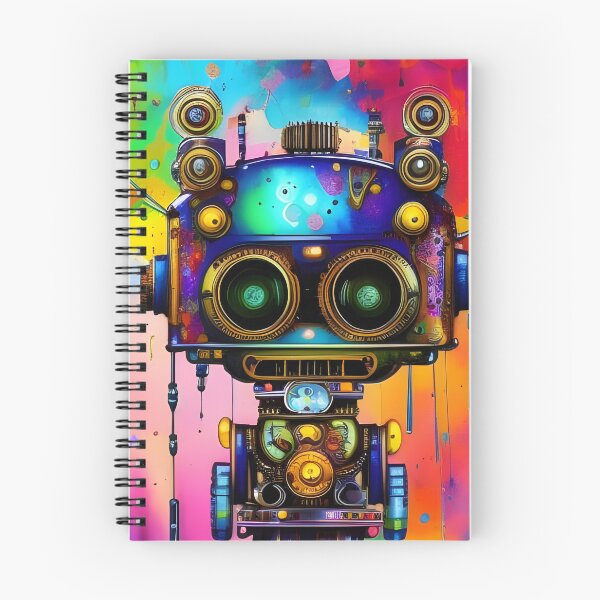 Item preview, Cute adorable colorful robot designed and sold by REALDesign-Shop.