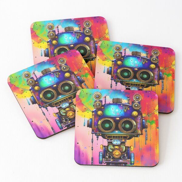 Item preview, Cute adorable colorful robot designed and sold by REALDesign-Shop.
