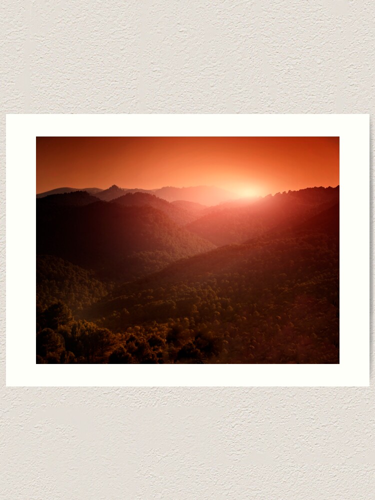 Alternate view of evening Art Print