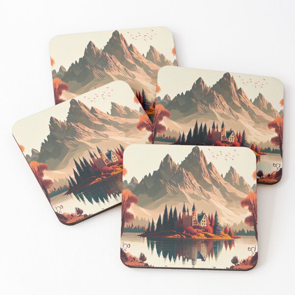 Item preview, Autumnal Castle in the Mountains designed and sold by FireScreen.