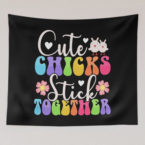 Item preview, Cute Chicks stick together designed and sold by Pixelish.
