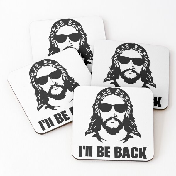 Item preview, Jesus "I'll be back" sticker and essential t-shirt designed and sold by bradkurz86.