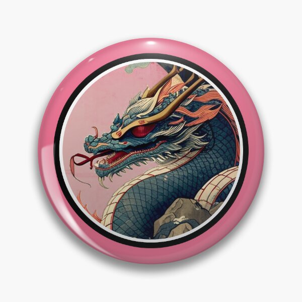 Item preview, Temple Dragon on a Pink Dawn designed and sold by MomokuStickers.