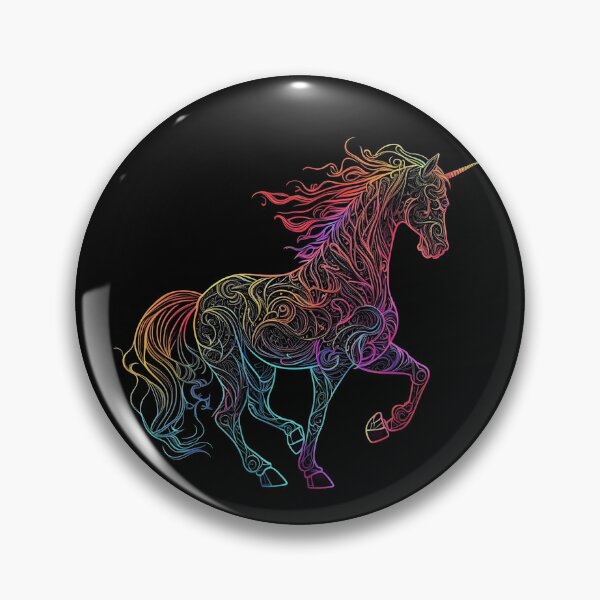 Artikelvorschau, The Multicolored Splendor of a Rainbow Unicorn entworfen und verkauft von digitaldreamHD.