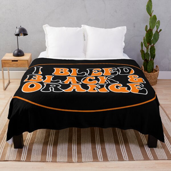 Item preview, I Bleed Black & Orange Oval designed and sold by haldoodles18.