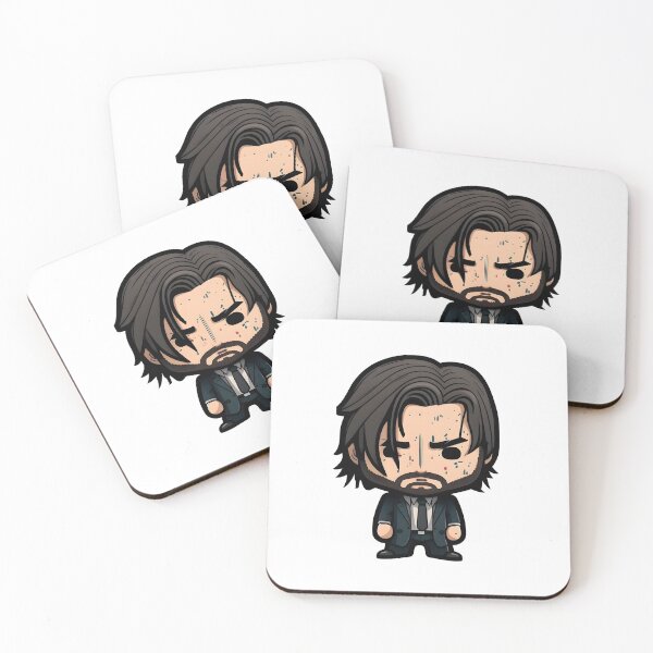 Item preview, John Wick - Cartoon Funkopop style designed and sold by AgitProPrints.