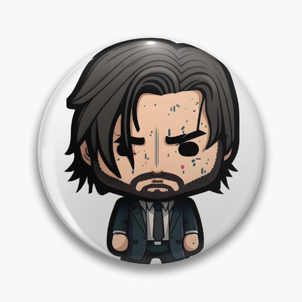 Item preview, John Wick - Cartoon Funkopop style designed and sold by AgitProPrints.