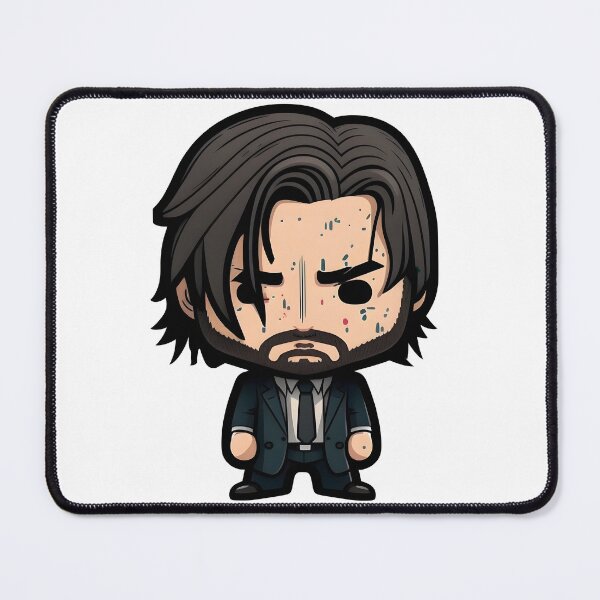 Item preview, John Wick - Cartoon Funkopop style designed and sold by AgitProPrints.