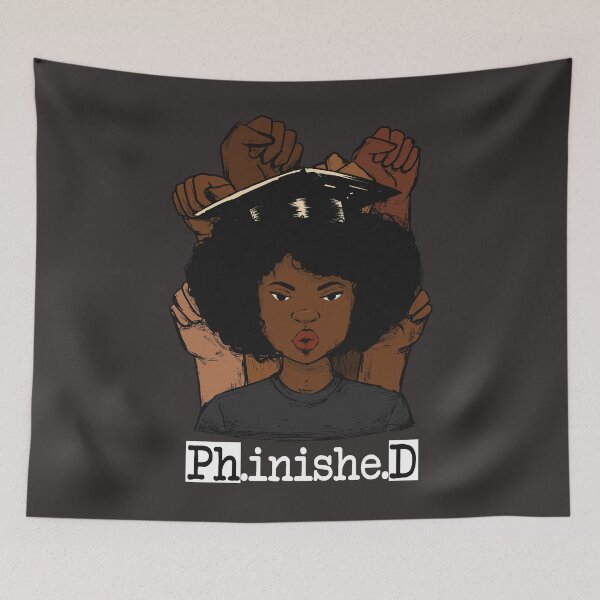 Item preview, PhD Graduation Art For Afro Doctorate Degree designed and sold by MrEddie10.