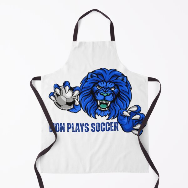 Item preview, Blue Lion Playing Soccer, soccer lovers, lion lovers designed and sold by D-lion.