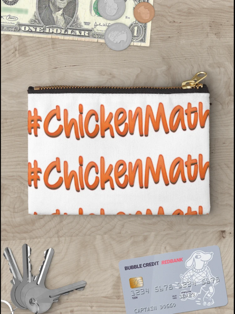 Thumbnail 3 of 4, Zipper Pouch, Chicken Math designed and sold by Mffl84.