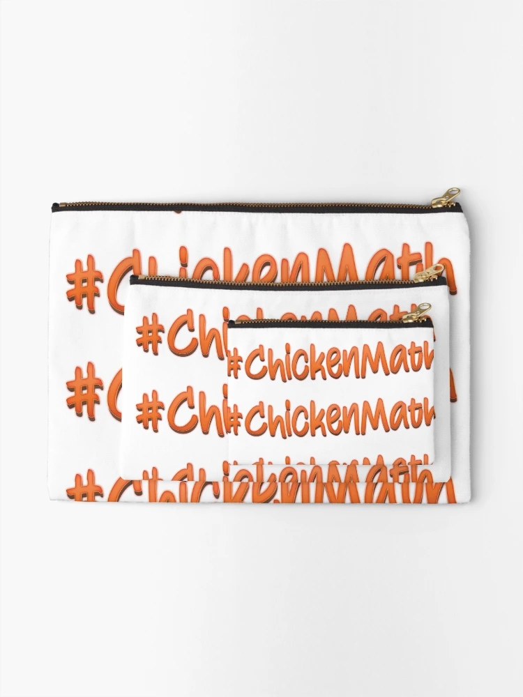 Thumbnail 2 of 4, Zipper Pouch, Chicken Math designed and sold by Mffl84.