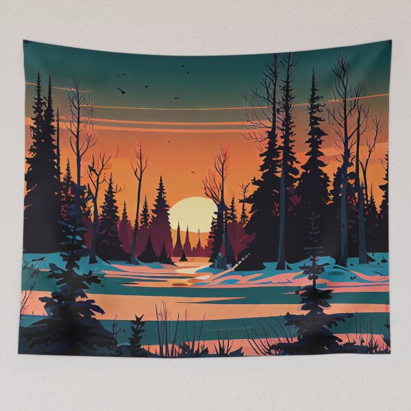 Item preview, Winter Sunrise in the Forest designed and sold by FireScreen.