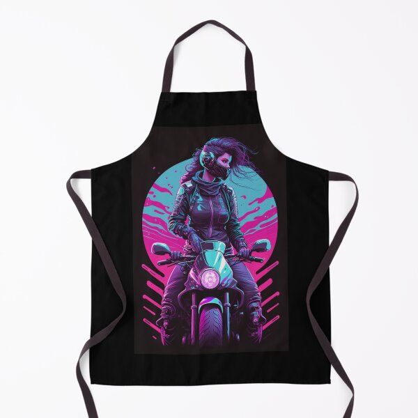 Item preview, 80s Synthwave Biker Girl designed and sold by RESToRAPTOR.