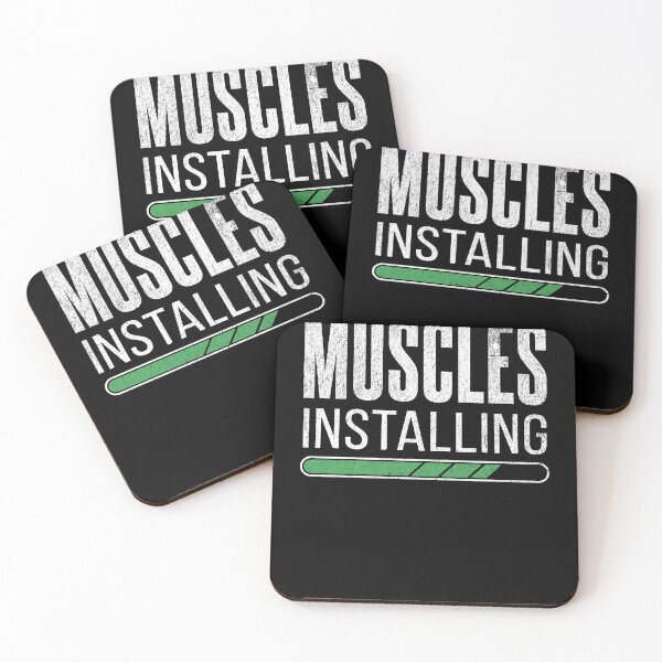 Item preview, Muscles Installing Gym Funny designed and sold by WhistlingSnail.