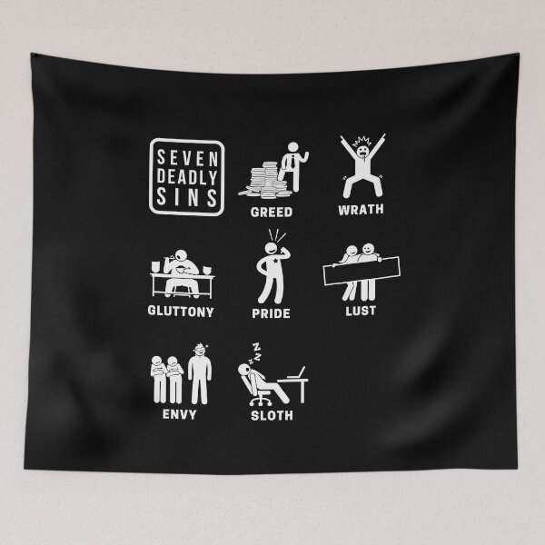 Item preview, 7 Deadly Sins Depicted designed and sold by Sean Soo.
